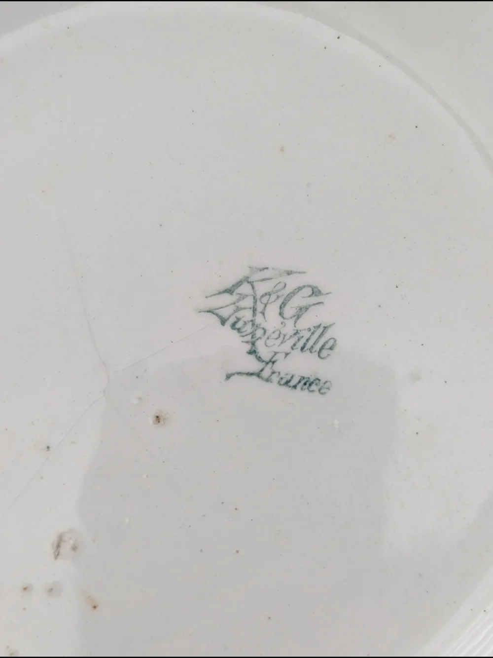 Antique K&G Luneville France Grape Harvest Punch Bowl Keller & Guérin Faience 10